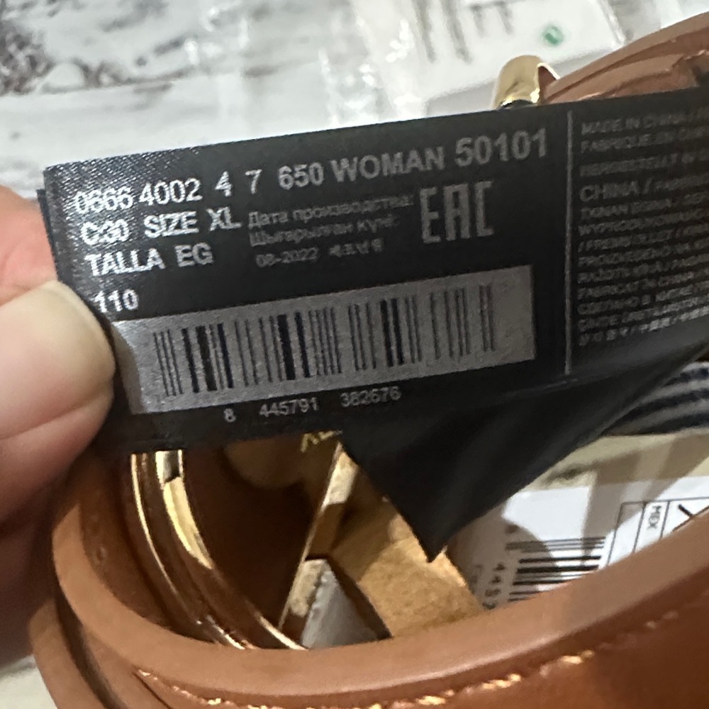 Mango Rounded Buckle Belt Sz. XL - Picture 8 of 8